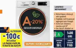 Unieuro Hotpoint Ariston LAVATRICE NBT948WMAIT offerta