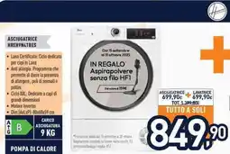 Unieuro Hoover ASCIUGATRICE HREH9N4TBES offerta