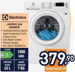 Unieuro Electrolux LAVATRICE SLIM EW6S507W offerta