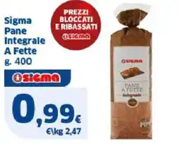Sigma Sigma Pane Integrale A Fette offerta