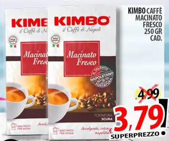 Il Genio Supermercato Kimbo caffè macinato fresco offerta