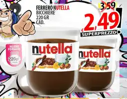 Il Genio Supermercato Ferrero nutella bicchiere offerta