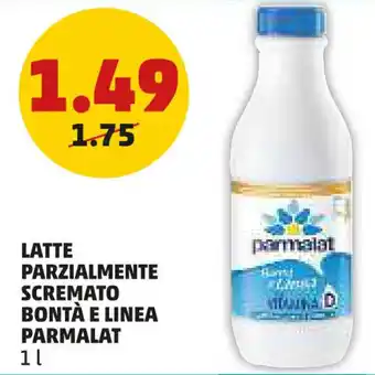 PENNY Latte parzialmente scremato bontà e linea PARMALAT offerta