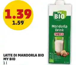 PENNY Latte di mandorla bio MY BIO offerta