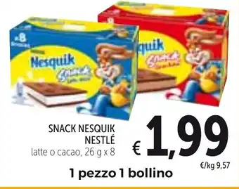 Spazio Conad Nestle Snack Nesquik 26g x 8 offerta