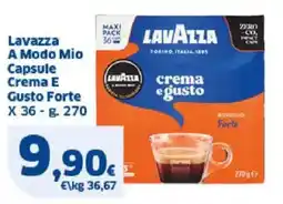 Sigma Lavazza A Modo Mio Capsule Crema E Gusto Forte offerta