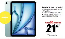 MediaWorld iPad Air M3 13" Wi-Fi offerta