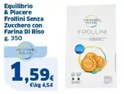 Sigma Equilibrio & Piacere Frollini Senza Zucchero con Farina Di Riso offerta