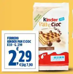 Sigma Ferrero kinder pan e cioc offerta