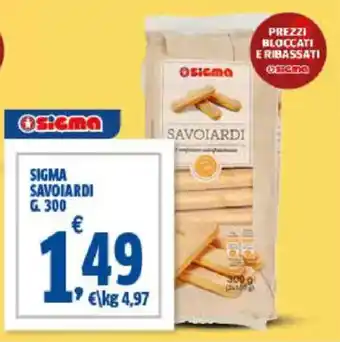 Sigma Sigma savoiardi offerta