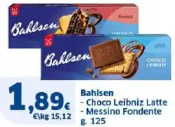 Sigma Bahlsen - Choco Leibniz Latte - Messino Fondente offerta