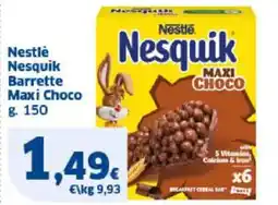 Sigma Nestlé Nesquik Barrette Maxi Choco offerta
