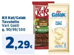 Sigma Kit Kat/Galak Tavolette Vari Gusti offerta