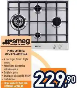 Unieuro Smeg PIANO COTTURA 60CM PCN642TIXHAR offerta