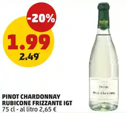 PENNY Pinot chardonnay rubicone frizzante IGT offerta