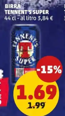 PENNY Birra TENNENT'S SUPER offerta
