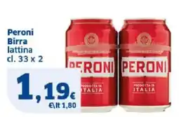 Sigma Peroni Birra lattina offerta