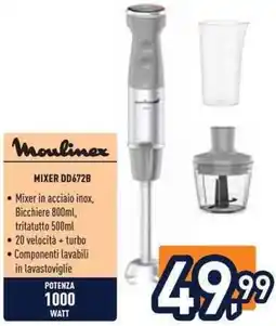 Unieuro Moulinex MIXER DD672B offerta