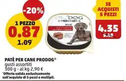 PENNY Patè per cane PRODOG offerta