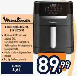 Unieuro Moulinex FRIGGITRICE AD ARIA 2 IN 1 EZ5058 offerta