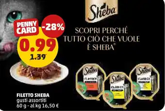 PENNY Filetto SHEBA offerta