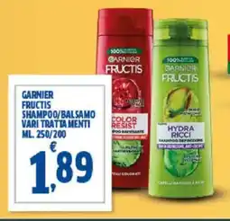 Sigma Garnier fructis shampoo/balsamo vari trattamenti offerta