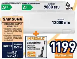 Unieuro Samsung CONDIZIONATORE DUALSPLIT KITDUALLZ29+12 offerta