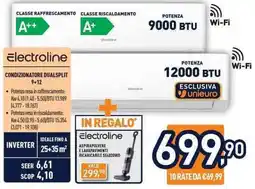 Unieuro Electroline CONDIZIONATORE DUALSPLIT 9+12 offerta