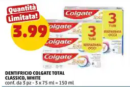 PENNY Dentifricio colgate total classico, white offerta