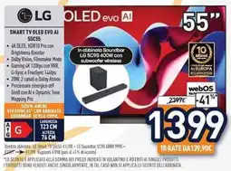 Unieuro LG SMART TV OLED EVO AI 55C55 offerta