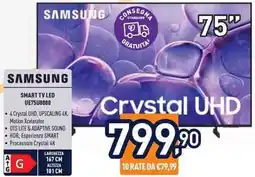 Unieuro SAMSUNG SMART TV LED UE75U8000 offerta