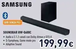 Unieuro Samsung SOUNDBAR HW-Q600C offerta