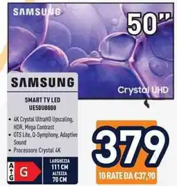 Unieuro Samsung SMART TV LED UE50U8000 offerta