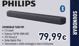 Unieuro Philips SOUNDBAR TAB5109 offerta