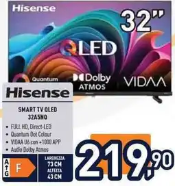 Unieuro Hisense SMART TV QLED 32A5NQ offerta