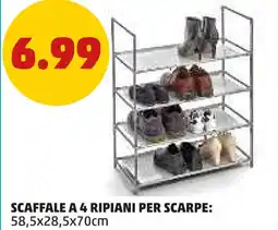 PENNY Scaffale a 4 ripiani per scarpe offerta