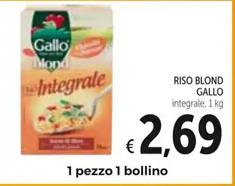 Spazio Conad Riso Blond Gallo 1kg offerta