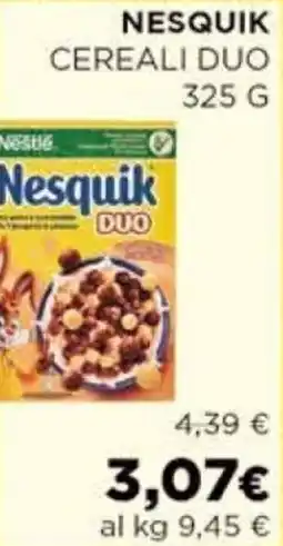 Coop Sardegna Nesquik cereali duo offerta