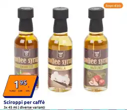 Action Sciroppi per caffè offerta