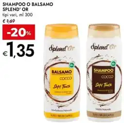 Bennet Shampoo o balsamo SPLEND' OR offerta
