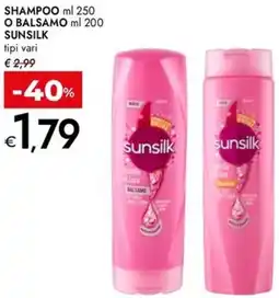 Bennet Shampoo o balsamo sunsilk offerta