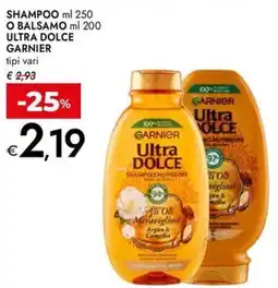 Bennet Shampoo o balsamo ultra dolce garnier offerta