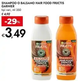 Bennet Shampoo o balsamo hair food fructis GARNIER offerta