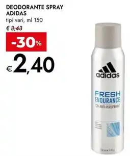 Bennet Deodorante spray ADIDAS offerta