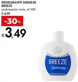 Bennet Deodorante squeeze BREEZE offerta