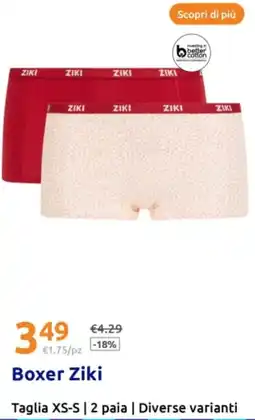 Action Boxer Ziki offerta