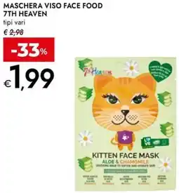 Bennet Maschera viso face food 7TH HEAVEN offerta