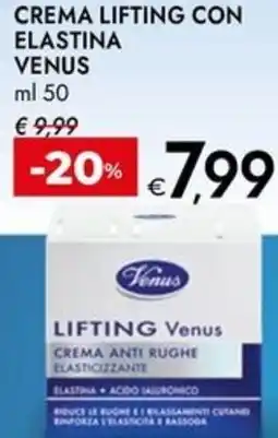 Bennet Crema lifting con elastina VENUS offerta