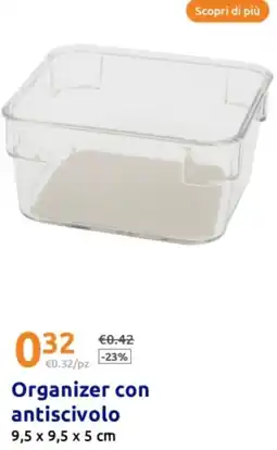 Action Organizer con antiscivolo offerta