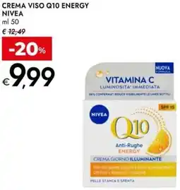 Bennet Crema viso q10 energy NIVEA offerta
